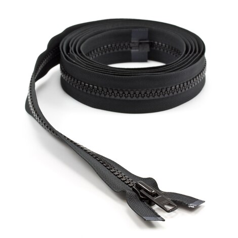 Image for YKK VISLON #10 Separating Zipper Automatic Lock Short Single Pull Metal Slider 110