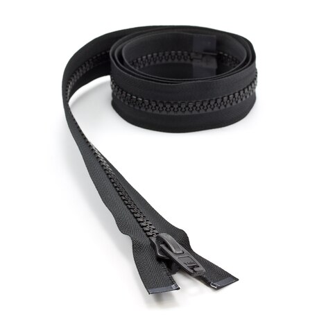 Image for YKK® VISLON® #10 Separating Zipper Automatic Lock Short Single Pull Plastic Slider #VFUL106 TA 48