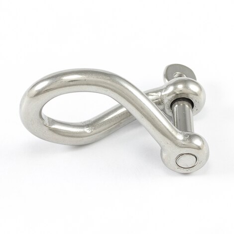 Image for SolaMesh Twisted Dee Shackle Stainless Steel Type 316 8mm (5/16