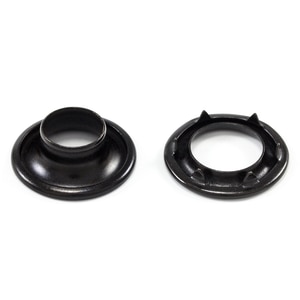Thumbnail Image for DOT Rolled Rim Grommet with Spur Washer #1 Black 13/32" 1-gr