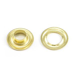 Thumbnail Image for DOT Grommet with Plain Washer #2 Brass 3/8" 1-gr