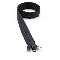 Thumbnail Image for YKK VISLON #8 Separating Zipper Automatic Lock Long Double Pull Metal Slider 54
