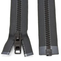 Thumbnail Image for YKK® VISLON® #10 Separating Zipper Automatic Lock Short Double Pull Metal Slider #VFUVOL-107 DX E 46