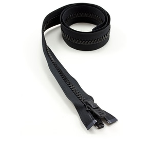 Thumbnail Image for YKK VISLON #10 Separating Zipper Automatic Lock Double Pull Plastic Slider 36" Black