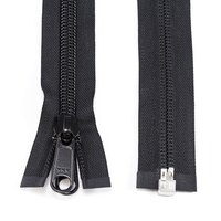Thumbnail Image for YKK ZIPLON #10 Separating Coil  Zipper Non-Locking Double Pull Metal Slider #CFOR-105 DWL E 96