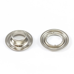 Thumbnail Image for DOT Self-Piercing Grommet with Grip Tooth Washer #2 Nickel 3/8" 500-pk