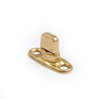 Thumbnail Image for DOT Common Sense Turn Button Two Screw Holes 91-XB-78322-1E Bright Brass 100-pk 1