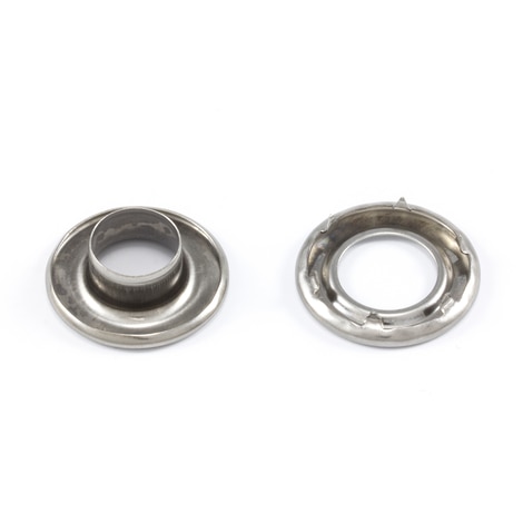 Image for DOT Rolled Rim Self-Piercing Grommet with Spur Washer #3 Stainless Steel 7/16
