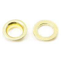 Thumbnail Image for Rolled Rim Grommet with Spur Washer #8 Brass 1-3/32