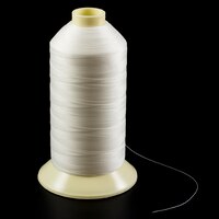 Thumbnail Image for Coats Ultra Dee Polyester Thread Soft Non Bonded Gral Anti-Static Finish Size 69 #24 White 16-oz 1