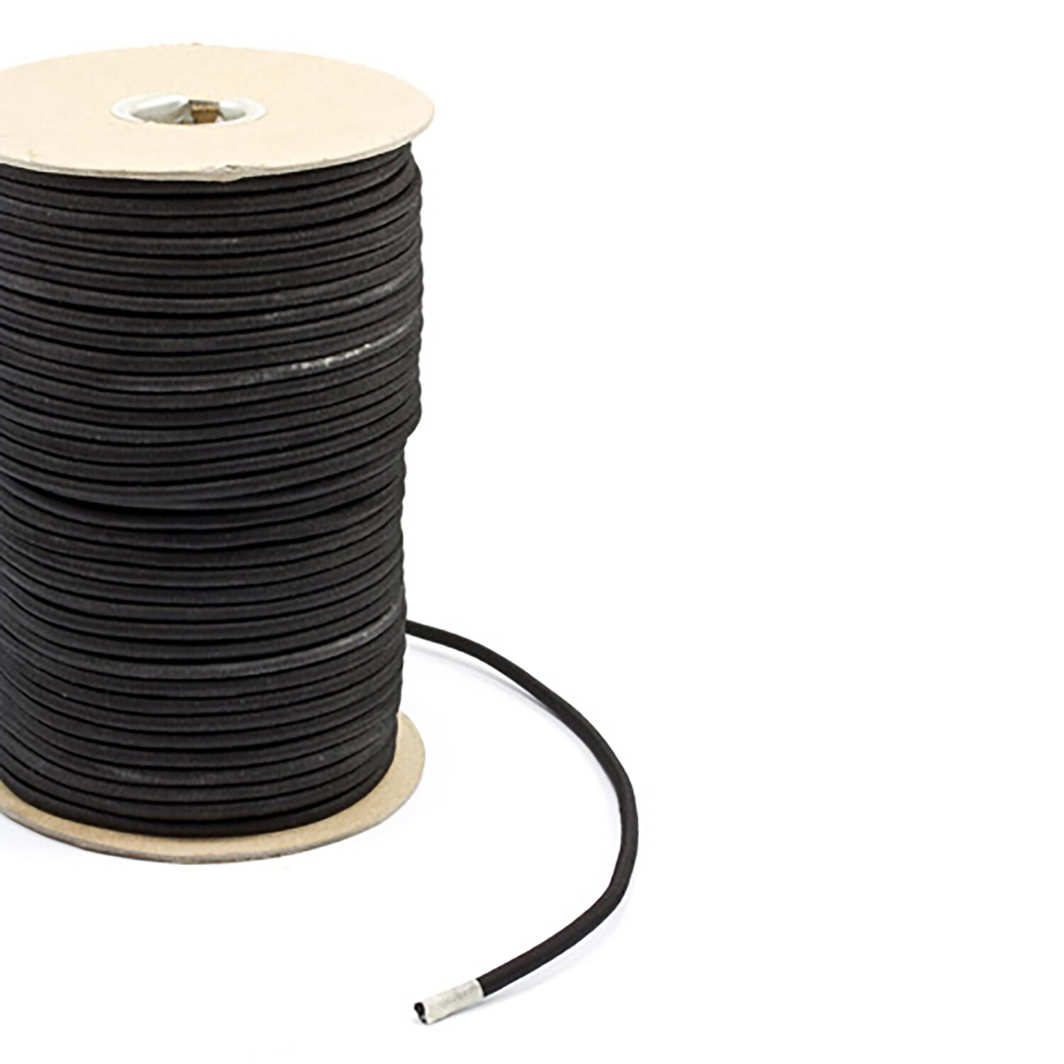 Polypropylene Covered Elastic Cord #M-3 Black 3/16 x 300' Black