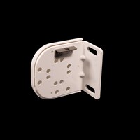 Thumbnail Image for Solair Vertical Curtain Wall Bracket 9CSU with Cable Hardware with Cover White (1 Each is 1 End Bracket) 0