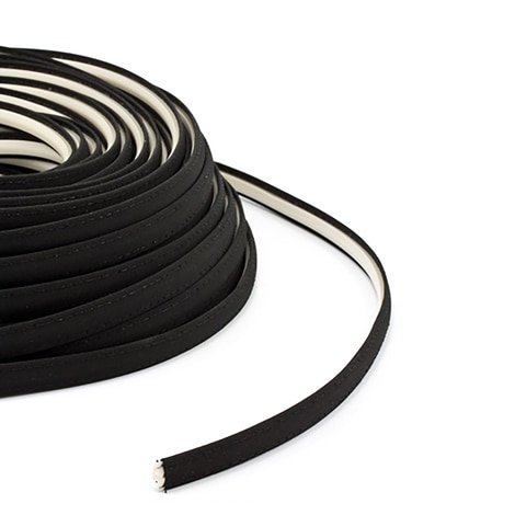 Image for Steel Stitch Sunbrella Covered ZipStrip with Tenara Thread #4608 Black 160' (Full Rolls Only) (SPO) (ALT)