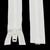 Thumbnail Image for YKK VISLON #10 Separating Zipper Automatic Lock Short Single Pull Plastic Slider #VFUL106 TA 120