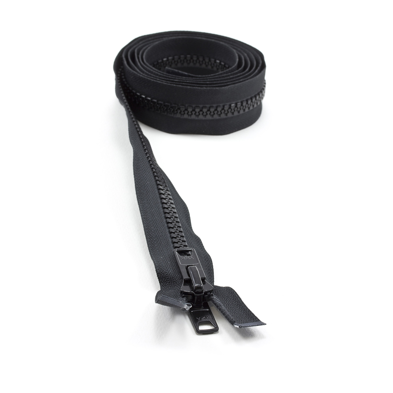 YKK VISLON #10 Separating Zipper Automatic Lock Double Pull Metal