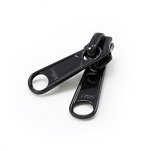 Thumbnail Image for YKK ZIPLON Metal Sliders #5CNDW3L Non-Locking Long Double Pull Tab Black