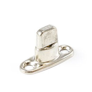 Thumbnail Image for DOT Common Sense Turn Button Double Height Two Screw Holes 91-XB-78323-1A Nickel Plated Brass 100-pk