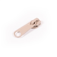Thumbnail Image for YKK ZIPLON Metal Sliders #5CNDFL Non-Locking Long Single Pull Tab Beige 0