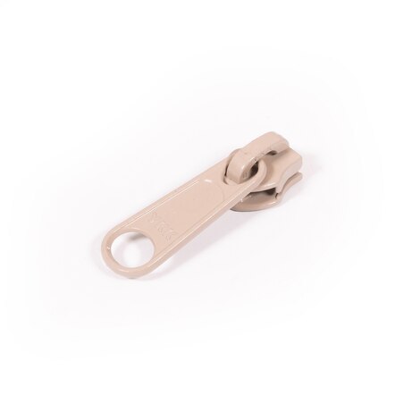 Image for YKK ZIPLON Metal Sliders #5CNDFL Non-Locking Long Single Pull Tab Beige