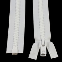 Thumbnail Image for YKK VISLON #10 Separating Zipper Automatic Lock Short Double Pull Metal Slider 84