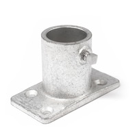 Thumbnail Image for Post Socket Slip-Fit Adjustable for Wood #2 1-1/4" OD Tubing or 1" Pipe with Stainless Steel Screw (ED) (ALT)