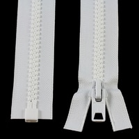 Thumbnail Image for YKK VISLON #10 Separating Zipper Automatic Lock Short Single Pull Metal Slider 24