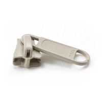 Thumbnail Image for YKK® VISLON® #5 Metal Sliders #5VSDFL Non-Locking Long Single Pull Tab Beige 1