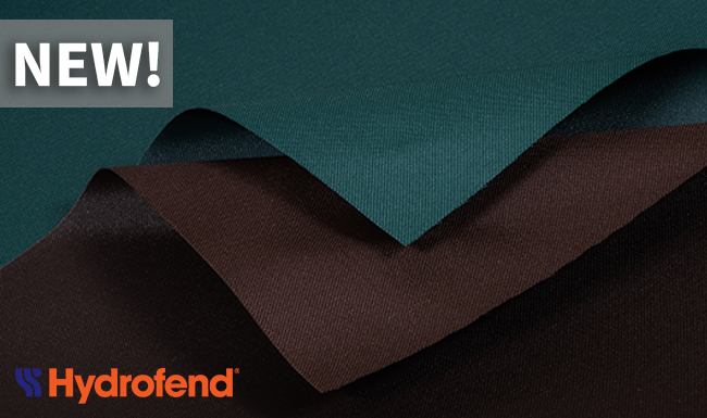 A set of brown and dark teal fabric sheets