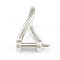 Thumbnail Image for SolaMesh Twisted Dee Shackle Stainless Steel Type 316 10mm (3/8