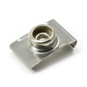 Thumbnail Image for DOT Durable Windshield Clip 93-XX-10388-1A 3/4" Nickel Plated Brass / Stainless Steel Clip 100-pk