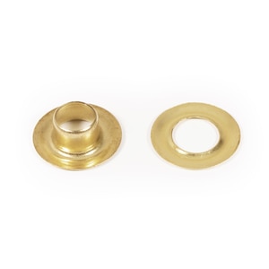 Thumbnail Image for DOT Grommet with Plain Washer #0 Brass 1/4" 25-gr