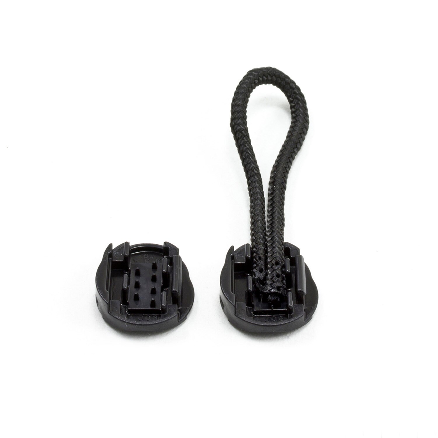 YZSFIRM 10Pcs Replacement Zipper Pulls Black Zipper Pull Cord