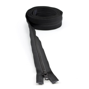 Thumbnail Image for YKK VISLON #5 Separating Zipper Automatic Lock  Single Pull Metal Slider 72" Black