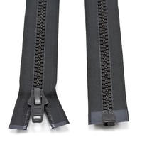 Thumbnail Image for YKK® VISLON® #10 Separating Zipper Automatic Lock Short Single Pull Plastic Slider #VFUL106 TA 48