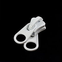 Thumbnail Image for YKK® VISLON® #10 Metal Sliders #10VFDFWW Non-Locking Short Double Pull Tab White