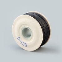 Thumbnail Image for Coats Ultra Dee Polyester Bobbins #M Size 138 Black 144-pk 2