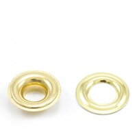 Thumbnail Image for Grommet with Plain Washer #1 Brass 9/32
