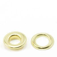 Thumbnail Image for Self-Piercing Grommet with Plain Washer #3 Brass 7/16