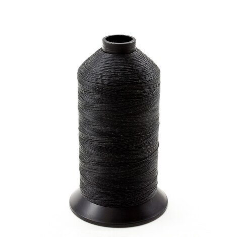 Image for Coats Polymatic Bonded Polyester Monocord Dacron Thread Size 160 Black 16-oz