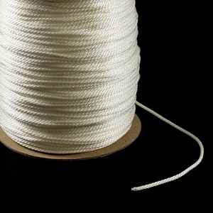Thumbnail Image for Solid Braided Nylon Cord #4 1/8" x 1000' White