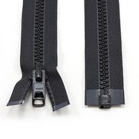 Thumbnail Image for YKK VISLON #10 Separating Zipper Automatic Lock Short Double Pull Metal Slider 42