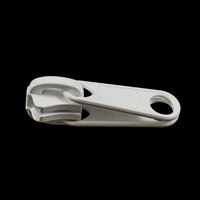 Thumbnail Image for YKK® VISLON® #10 Metal Sliders #10VFDWL Non-Locking Long Double Pull Tab White 3