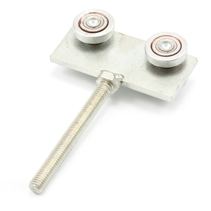 Thumbnail Image for Duratrack Trolley Four-Wheel Steel Wheels with Bumper Plate and 4" Threaded Bolt #16STS-4