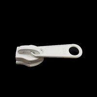 Thumbnail Image for YKK® ZIPLON® Metal Sliders #10CFDFL Non-Locking Long Single Pull Tab Powder Coated White 4