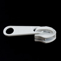 Thumbnail Image for YKK® ZIPLON® Metal Sliders #10CFDFL Non-Locking Long Single Pull Tab White 1