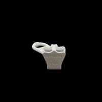 Thumbnail Image for YKK® VISLON® #5 Metal Sliders #5VSDFW Non-Locking Short Single Pull Tab White 4