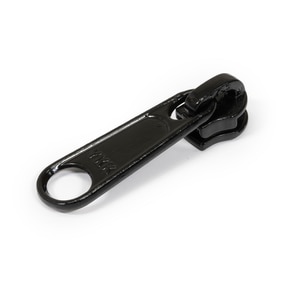 Thumbnail Image for YKK Ziplon Zipper Metal Slider #4.5CF Non-Locking Single Pull Long Tab Black