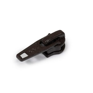 Thumbnail Image for YKK Ziplon Zipper Metal Slider #4.5CF Auto-Lock Single Pull Short Tab Brown