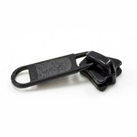 Thumbnail Image for YKK® VISLON® #5 Metal Sliders #5VSDFL Non-Locking Long Single Pull Tab Black 2
