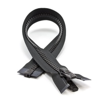 Thumbnail Image for YKK VISLON #10 Separating Zipper Automatic Lock Double Pull Plastic Slider 18" Black